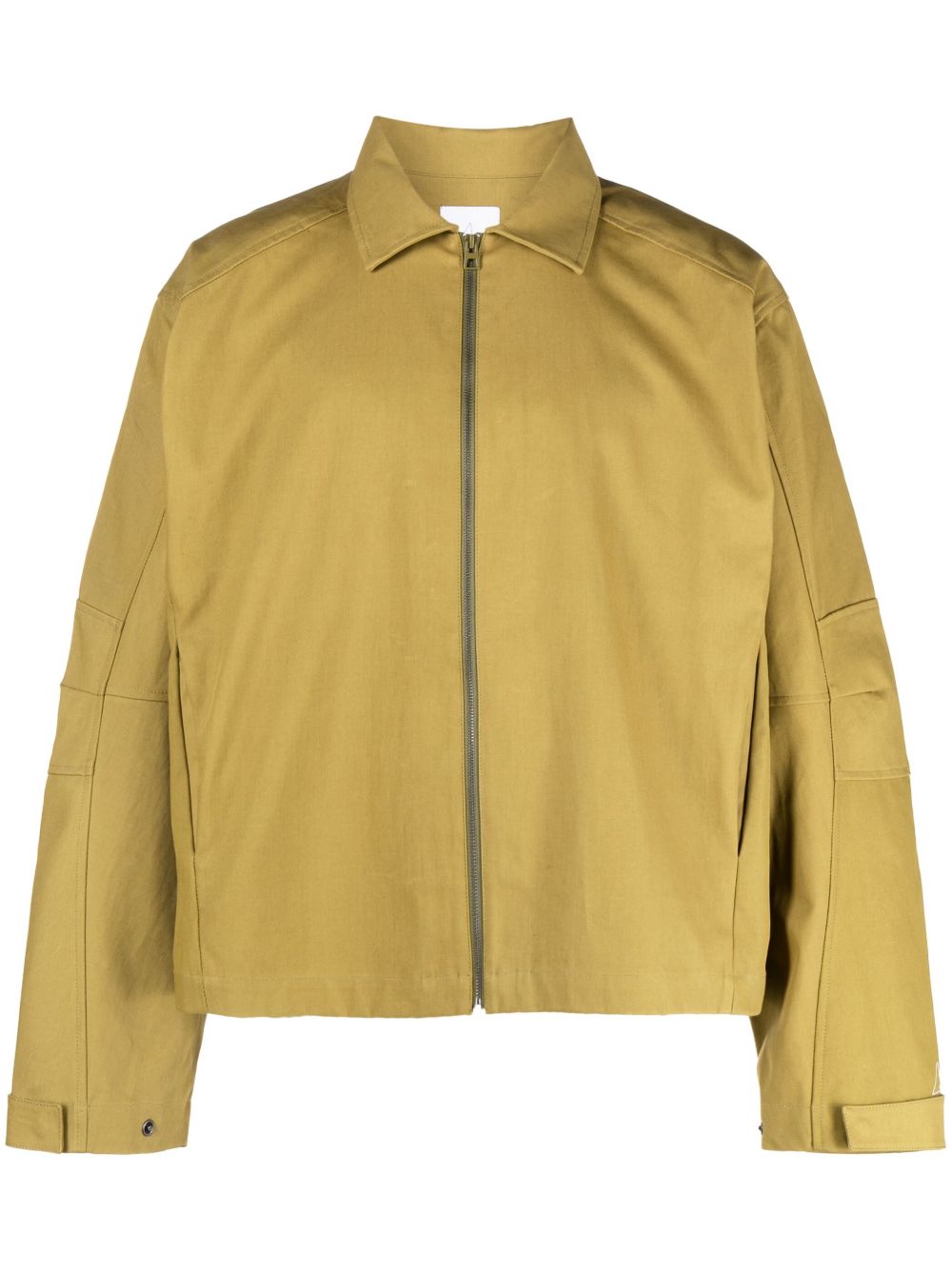 Roa Khaki Back Kangaroo Pocket Jacket In Green
