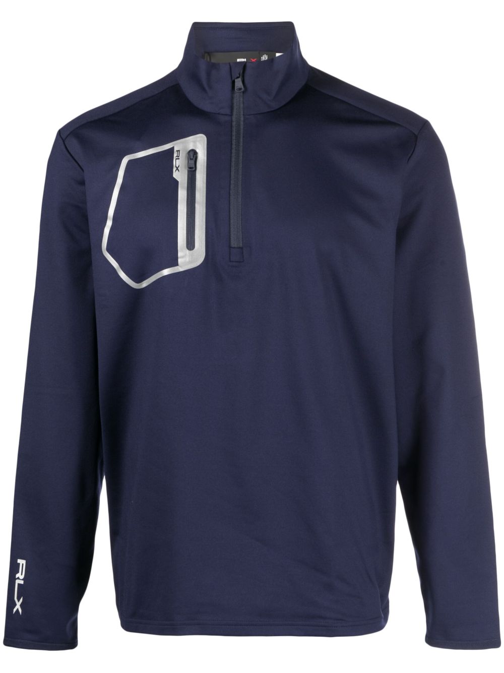 Polo Ralph Lauren Navy Mock Neck Performance Sweatshirt