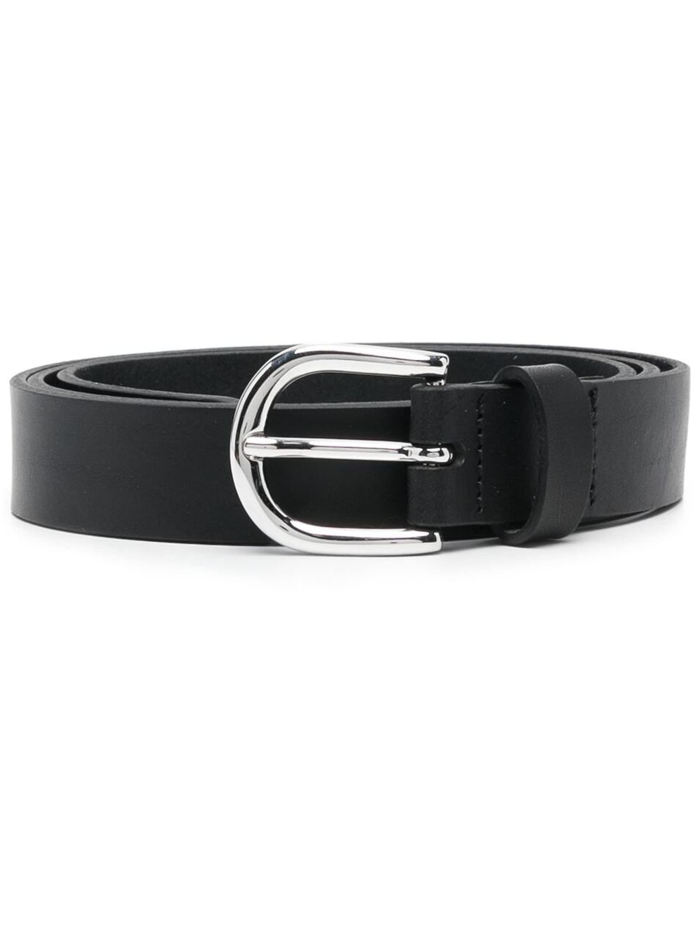 Isabel Marant Zap Leather Belt In Black