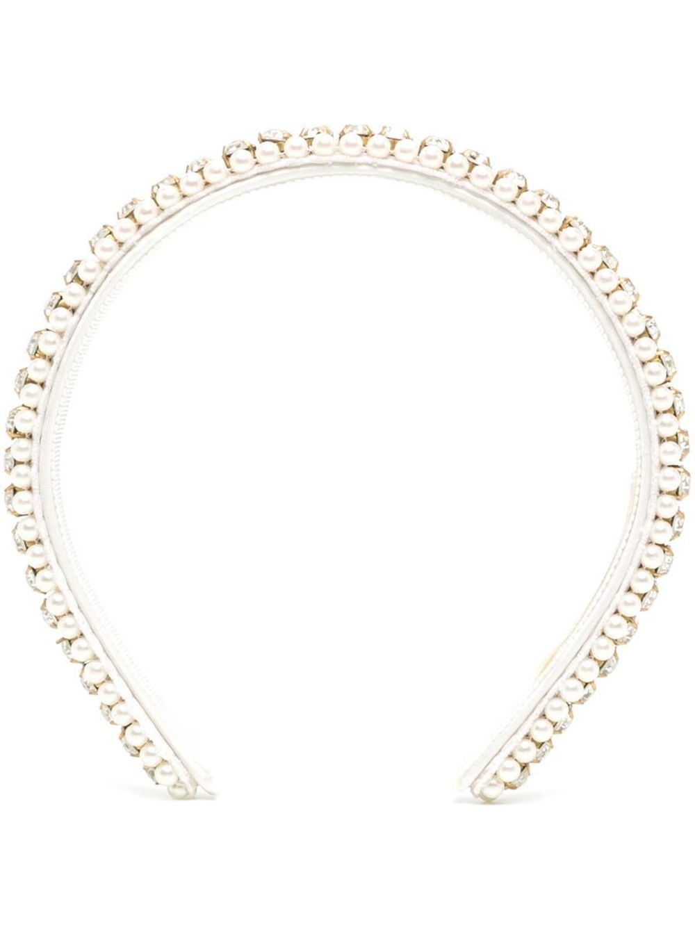 Neutral Rita Crystal Pearl Headband