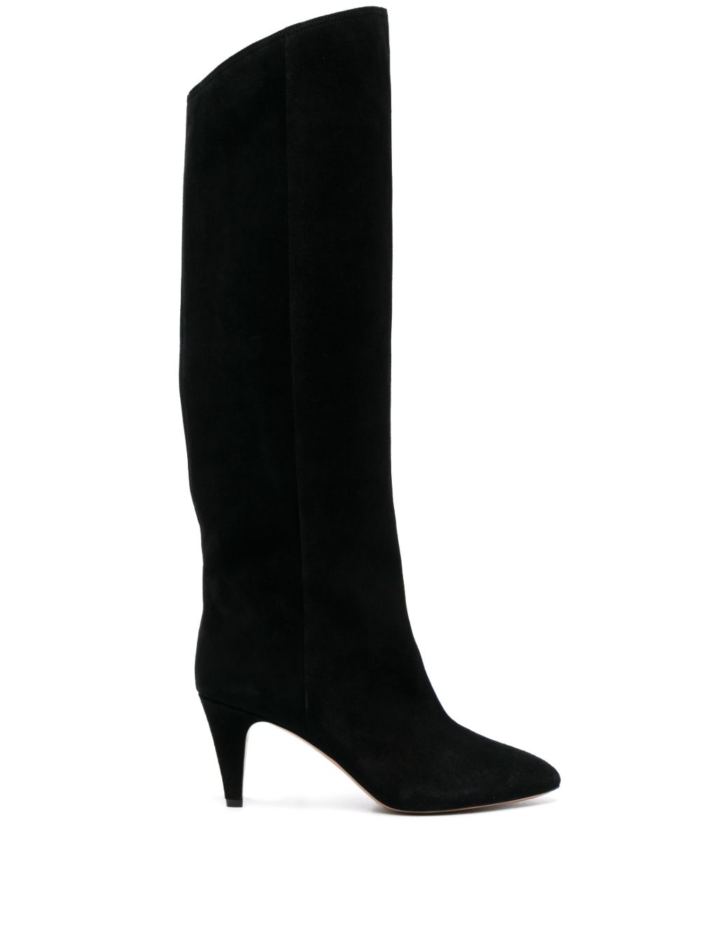 ISABEL MARANT LISPA 75 KNEE-HIGH SUEDE BOOTS - WOMEN'S - CALF SUEDE/CALF LEATHER,BT0016FAA1A32S19760312