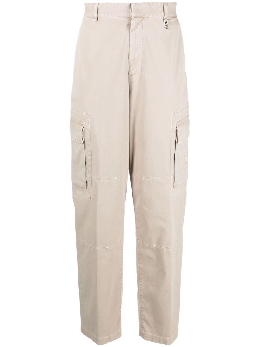 Neutral Logo Patch Cargo Trousers