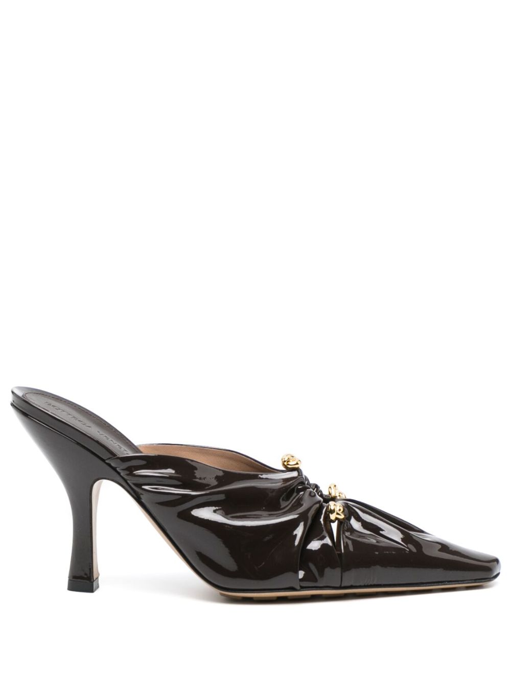 Brown Bunnie 90 Leather Mules