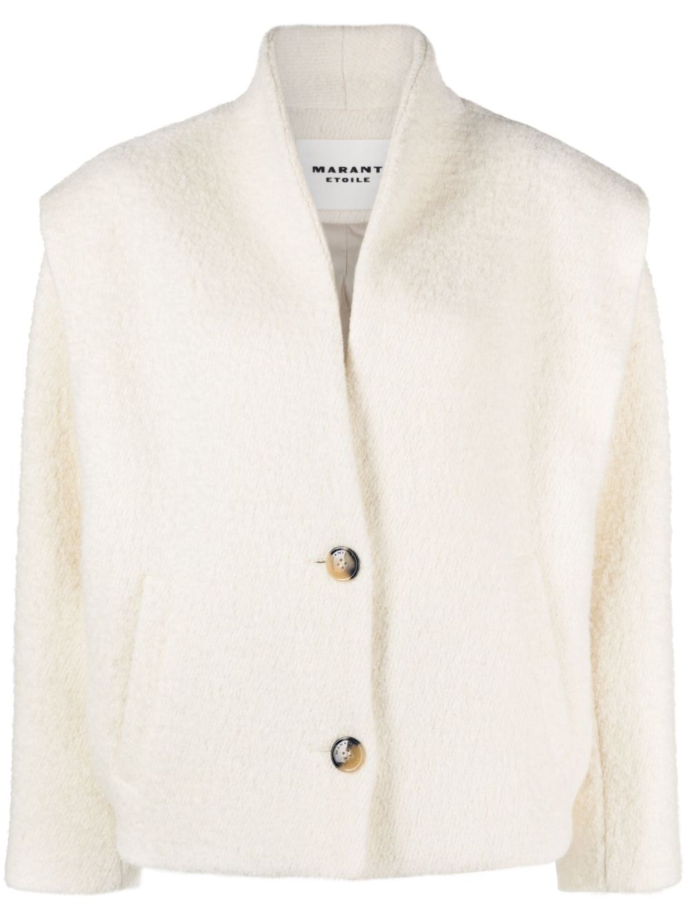 Isabel Marant Étoile Drogo Wool Blend Jacket In Neutrals