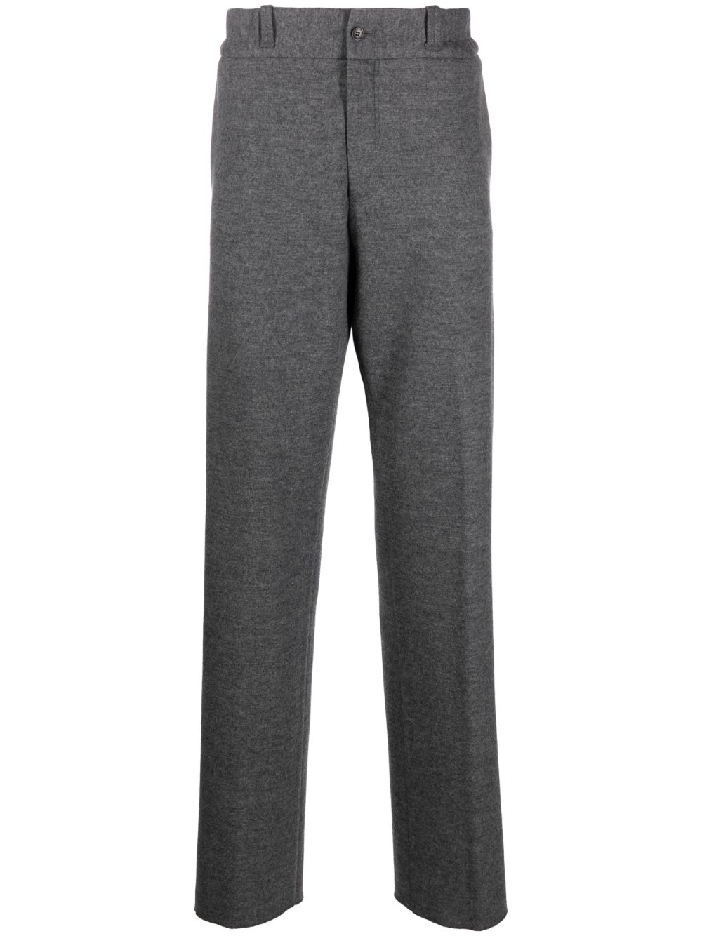 LANVIN GREY WOOL STRAIGHT-LEG TROUSERS,RMTR00095218A2320007436