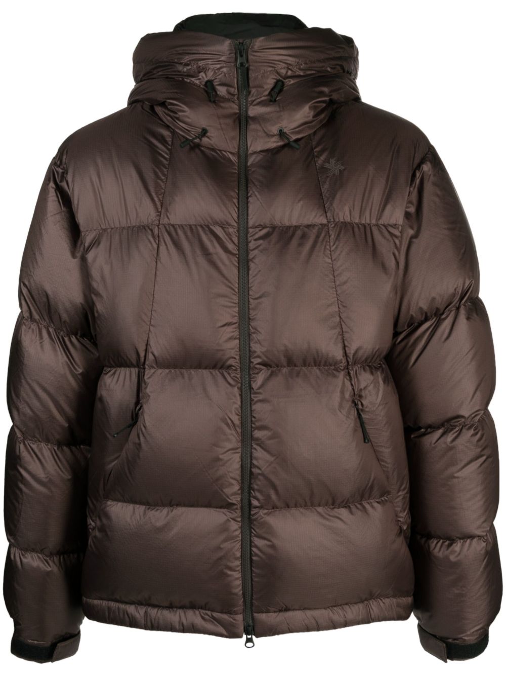 Shop Goldwin Brown Pertex Quantum Puffer Jacket In Braun