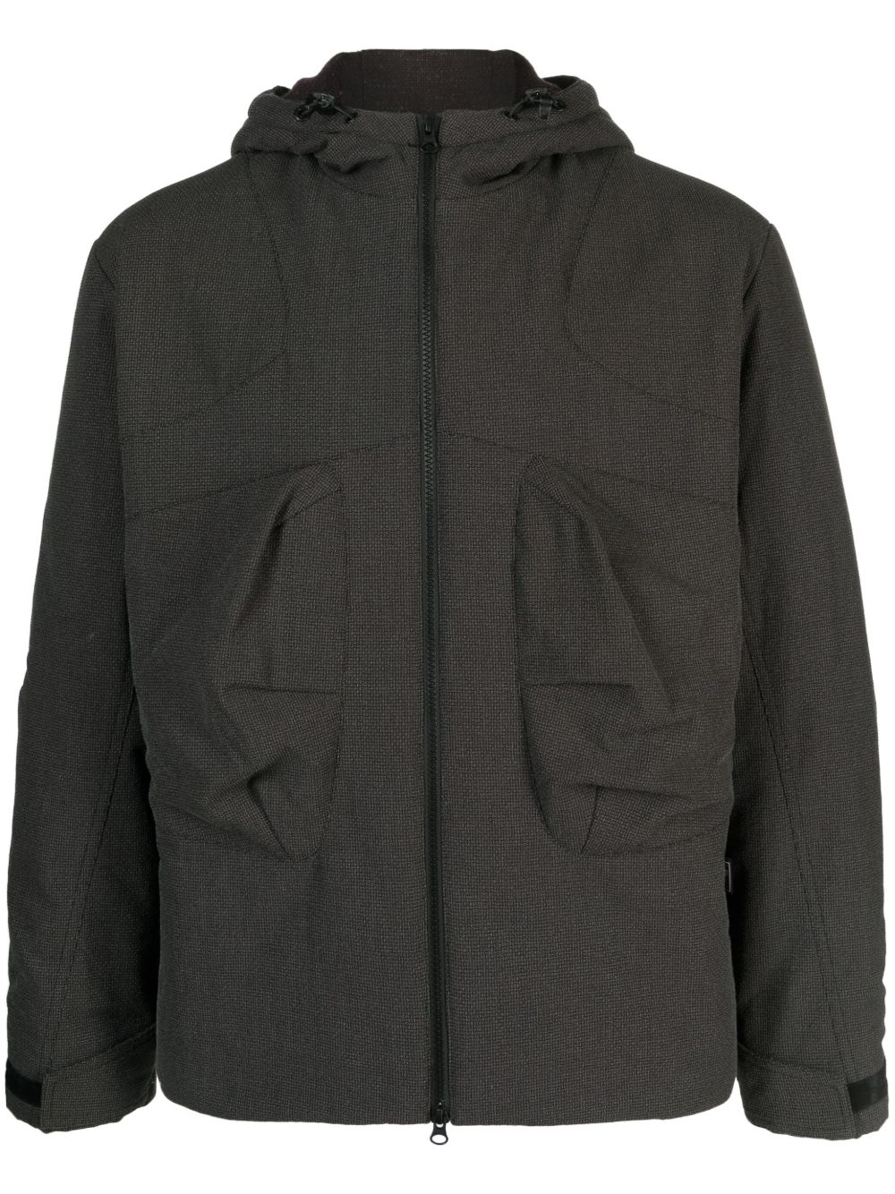 Gr10k Rescue Padded Jacket Asphalt In Grey
