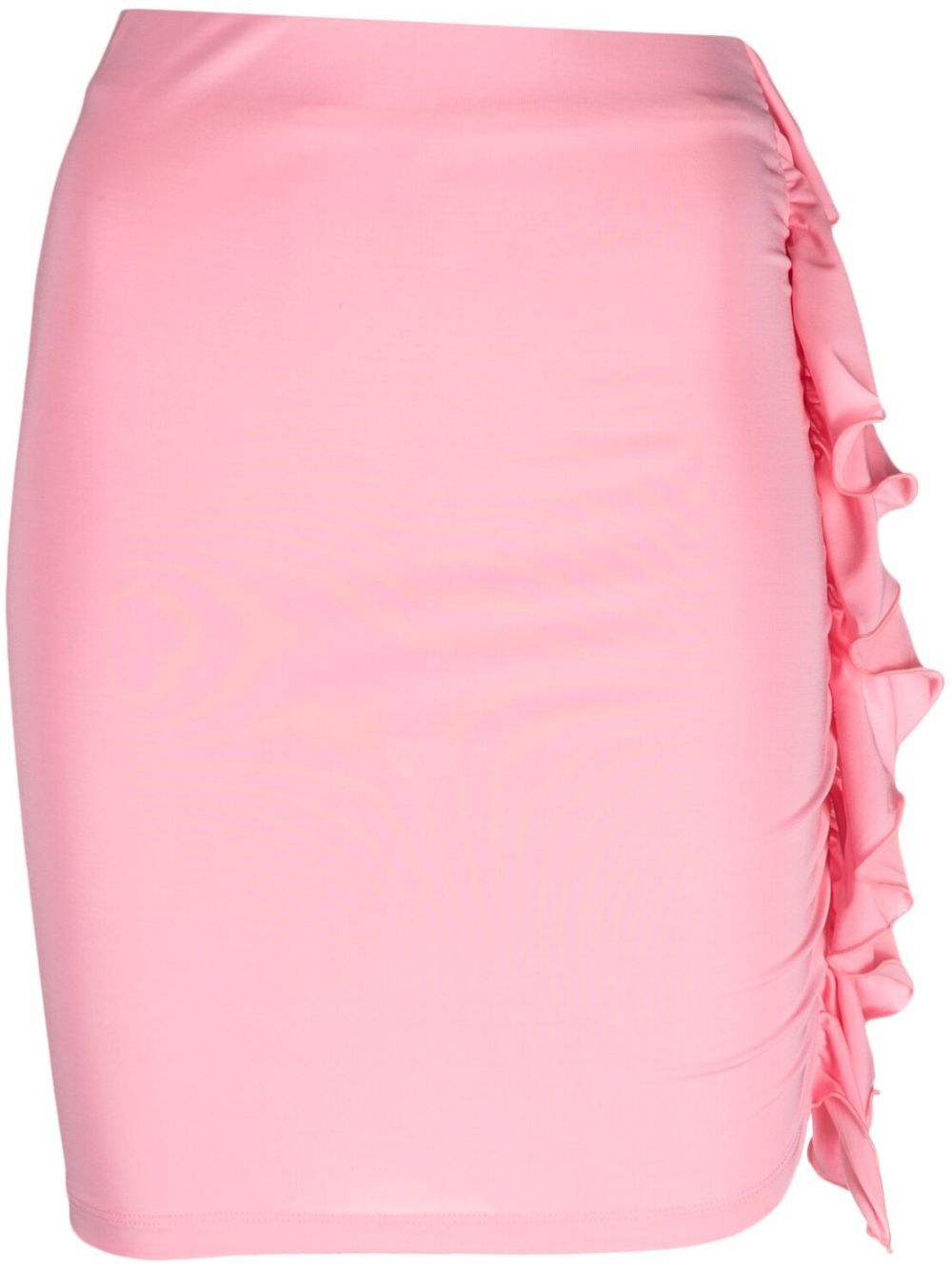 Pink Myla Ruffled Mini Skirt