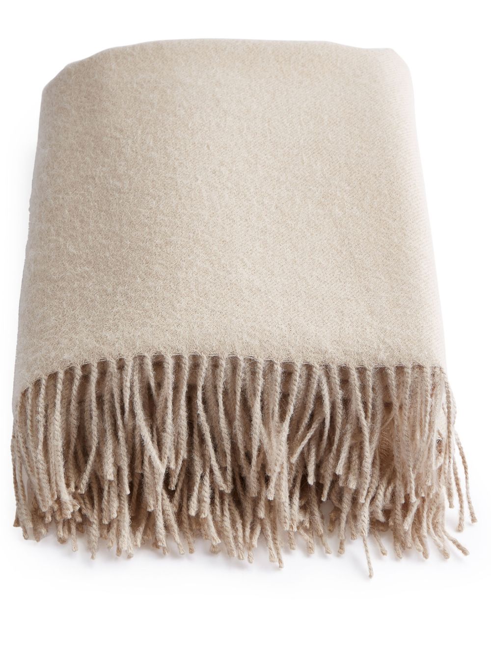 Shop Soho Home Neutral Maria Alpaca Wool Throw In Neutrals