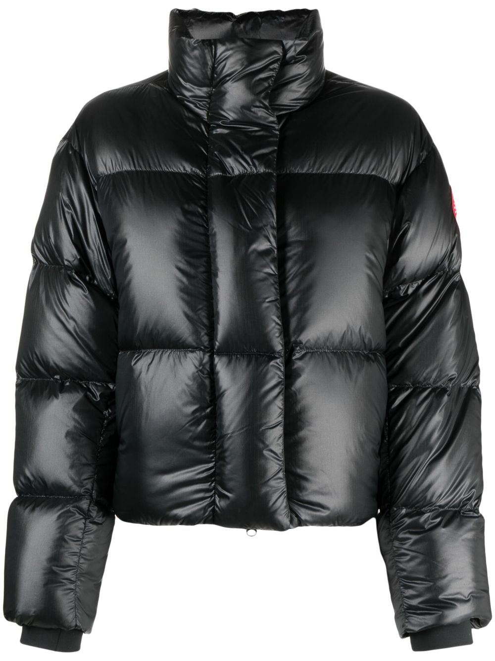 Black Cypress Cropped Puffer Jacket