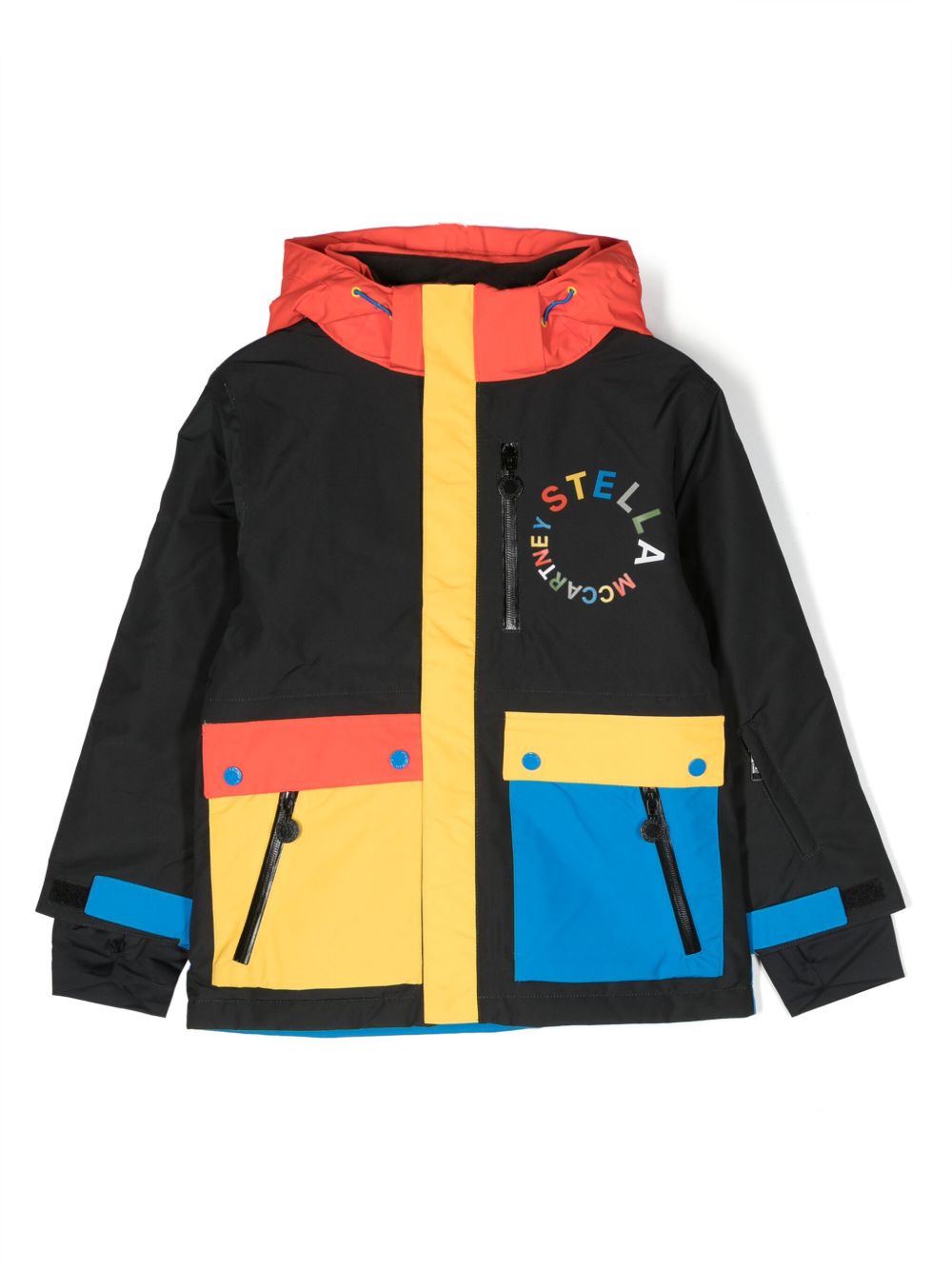 Stella Mccartney Recycled Nylon Puffer Ski Jacket In Blue