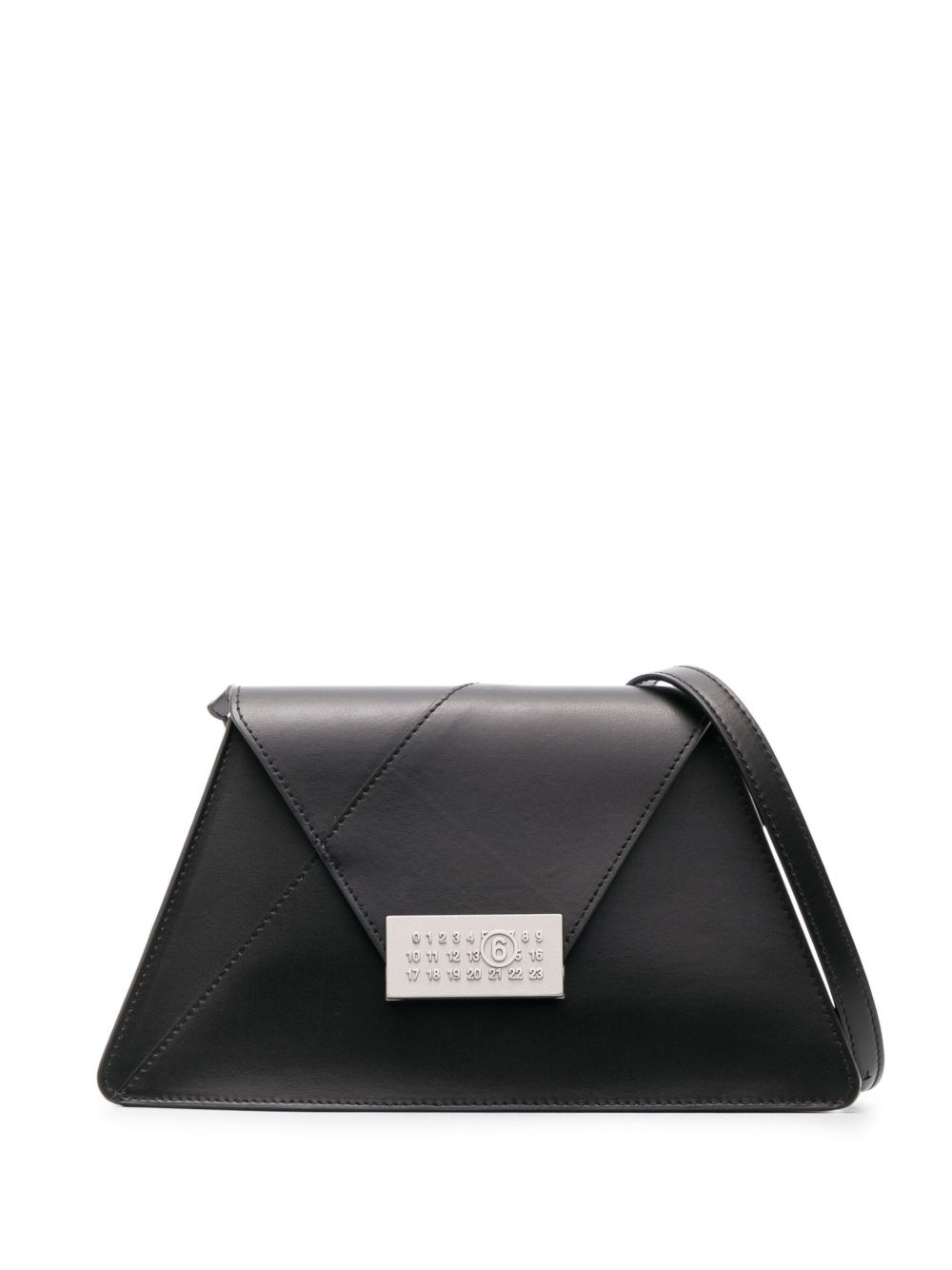 MM6｜ (SB5ZH0020 P7258 T8013) MM6 Maison Margiela Shoulder bag with logo appliqué