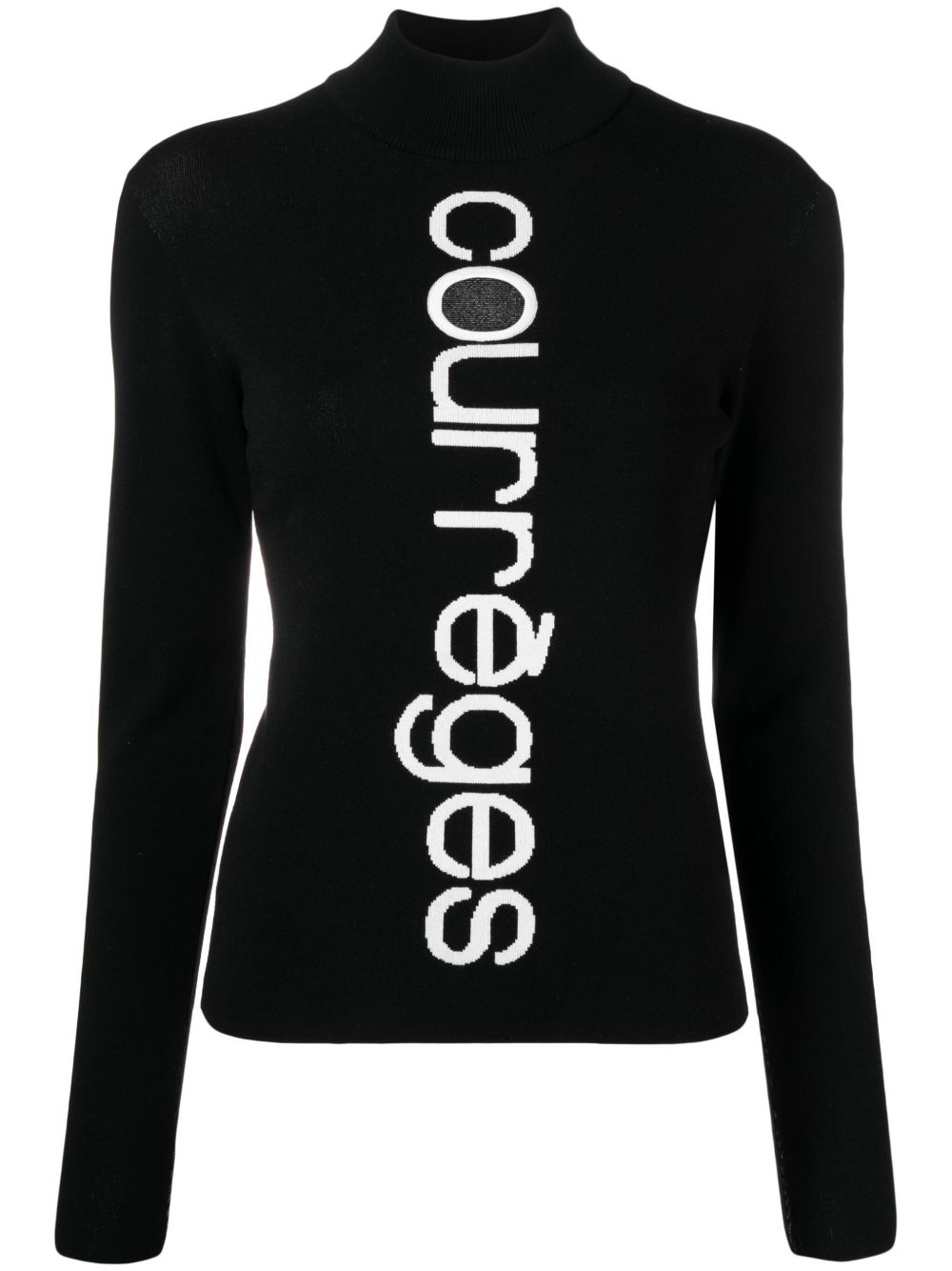 Courrèges Courregès Jersey With Logo In Black