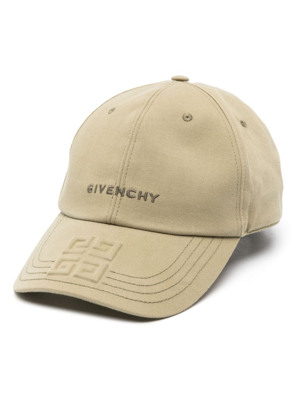 Shop Givenchy Neutral 4g-embossed Baseball Cap In Green