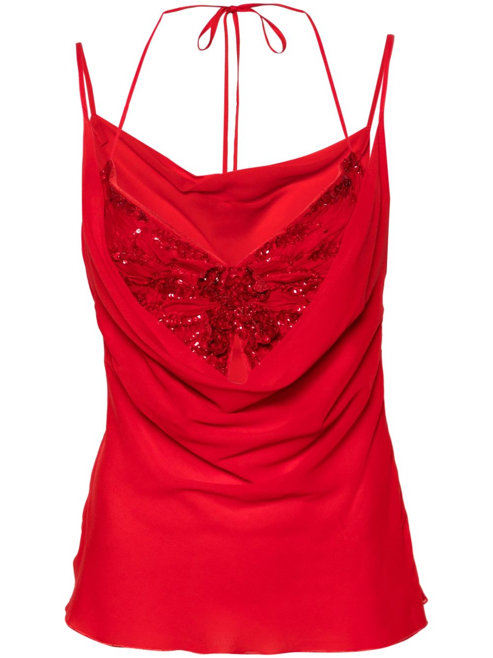 Butterfly-Bodice Silk Top – Women’s – Silk/Polyamide/PVC