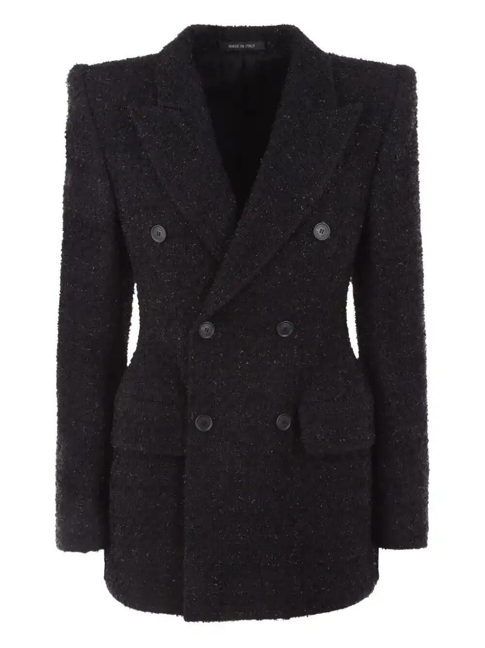 BB HOURGLASS DBL BRSTED BLAZER BLACK