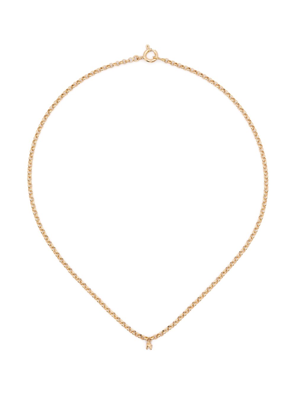 Yvonne Léon 18kt Floating Palm Tree Gelbgoldhalskette Mit Diamanten In Yellow Gold