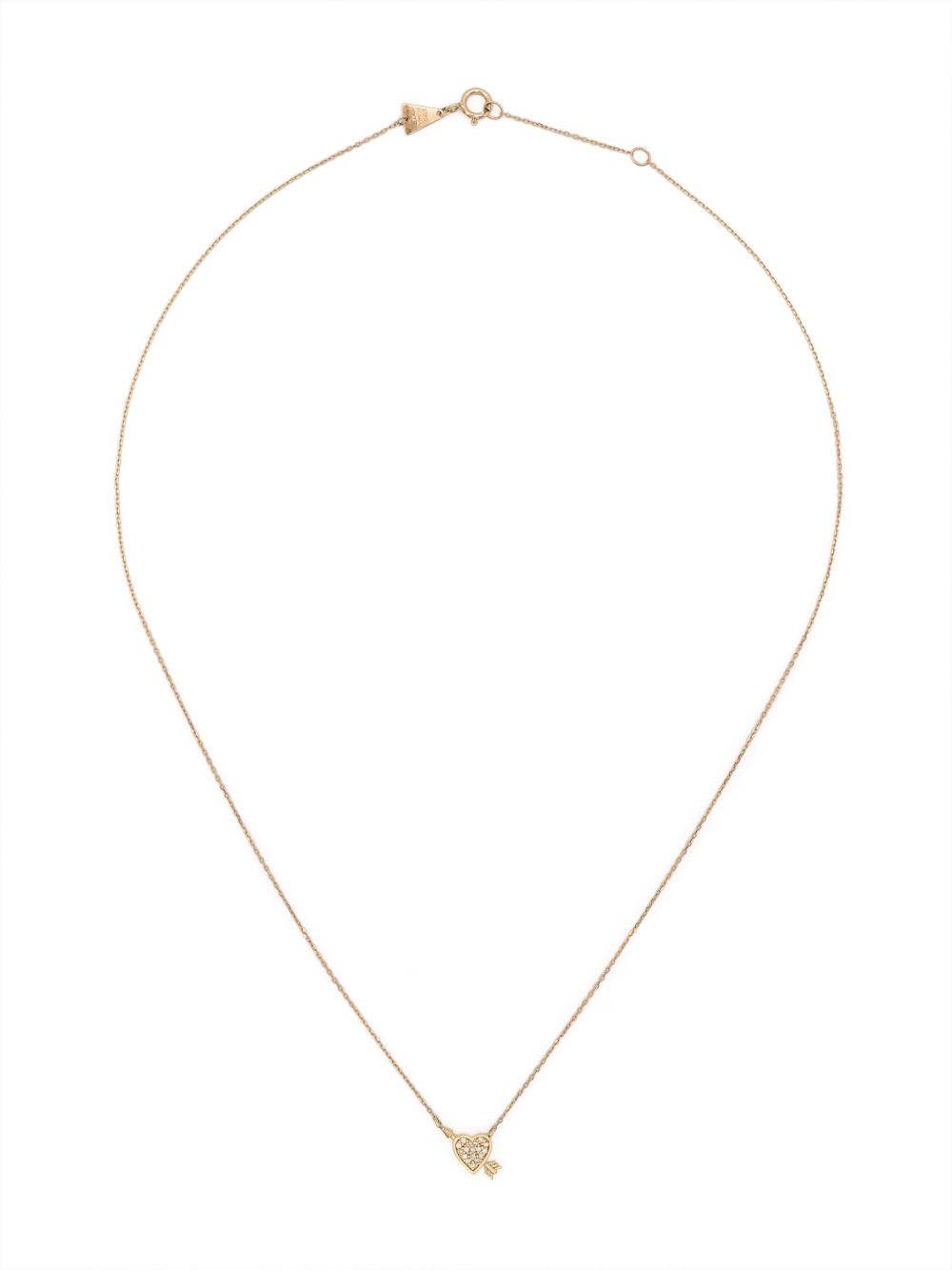 Adina Reyter 14kt Yellow Gold Heart-pendant Diamond Necklace In Gold