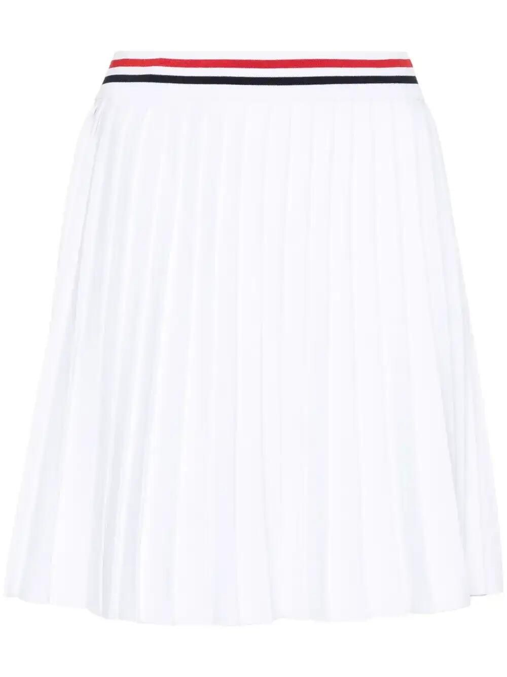 White RWB-Stripe Skirt