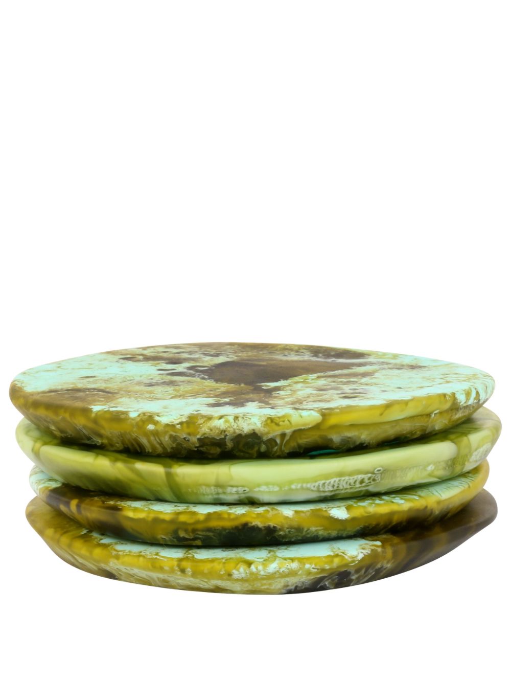 Dinosaur Designs Boulder Coasters Set In Grün
