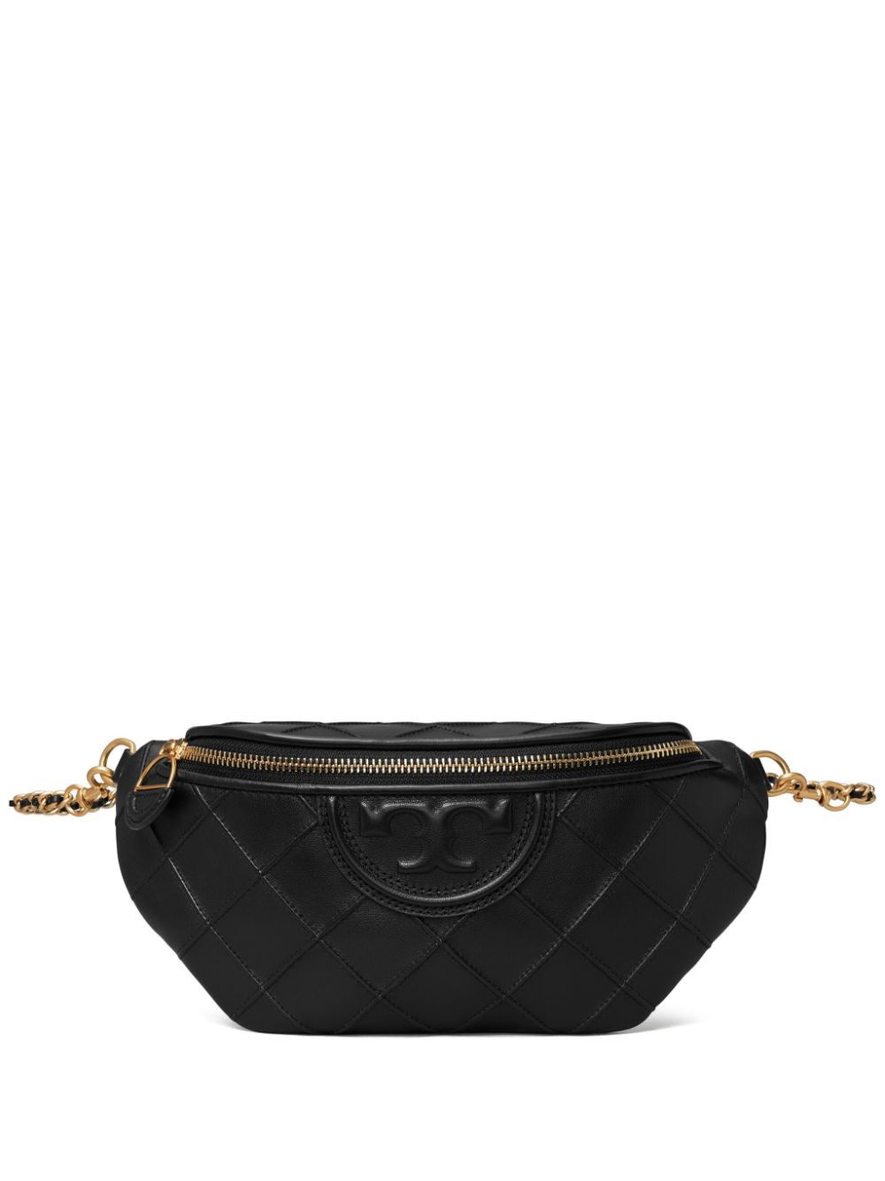 Black Fleming Leather Belt Bag