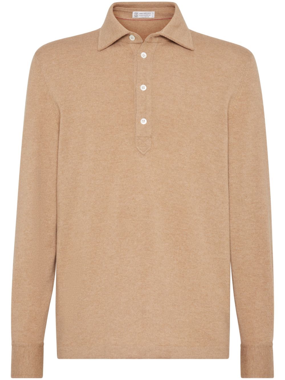 Neutral Cashmere Polo Shirt