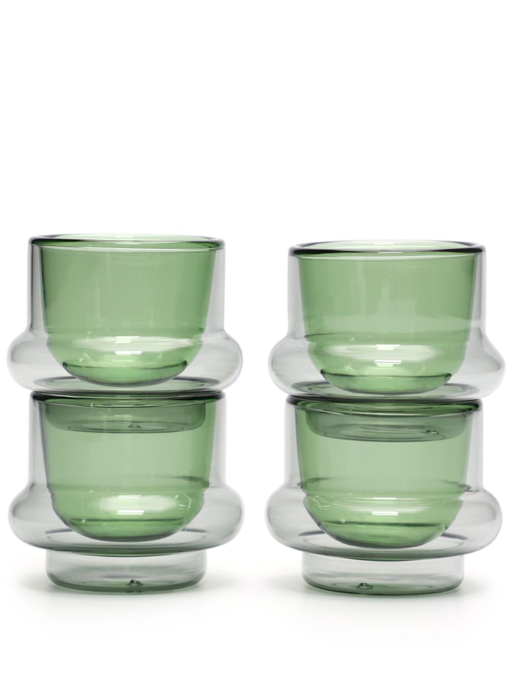 Tom Dixon Set Of 4 Bump Espresso Cups In Grey