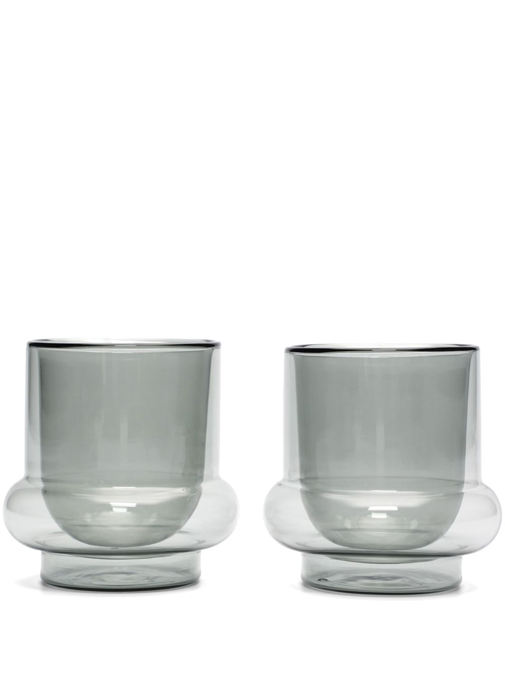 Tom Dixon Set Of 2 Bump Mugs In Grey