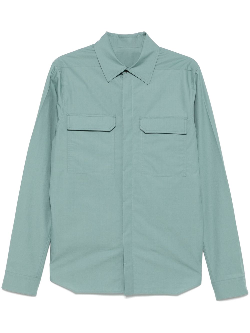 Rick Owens Cotton Shirt In Green
