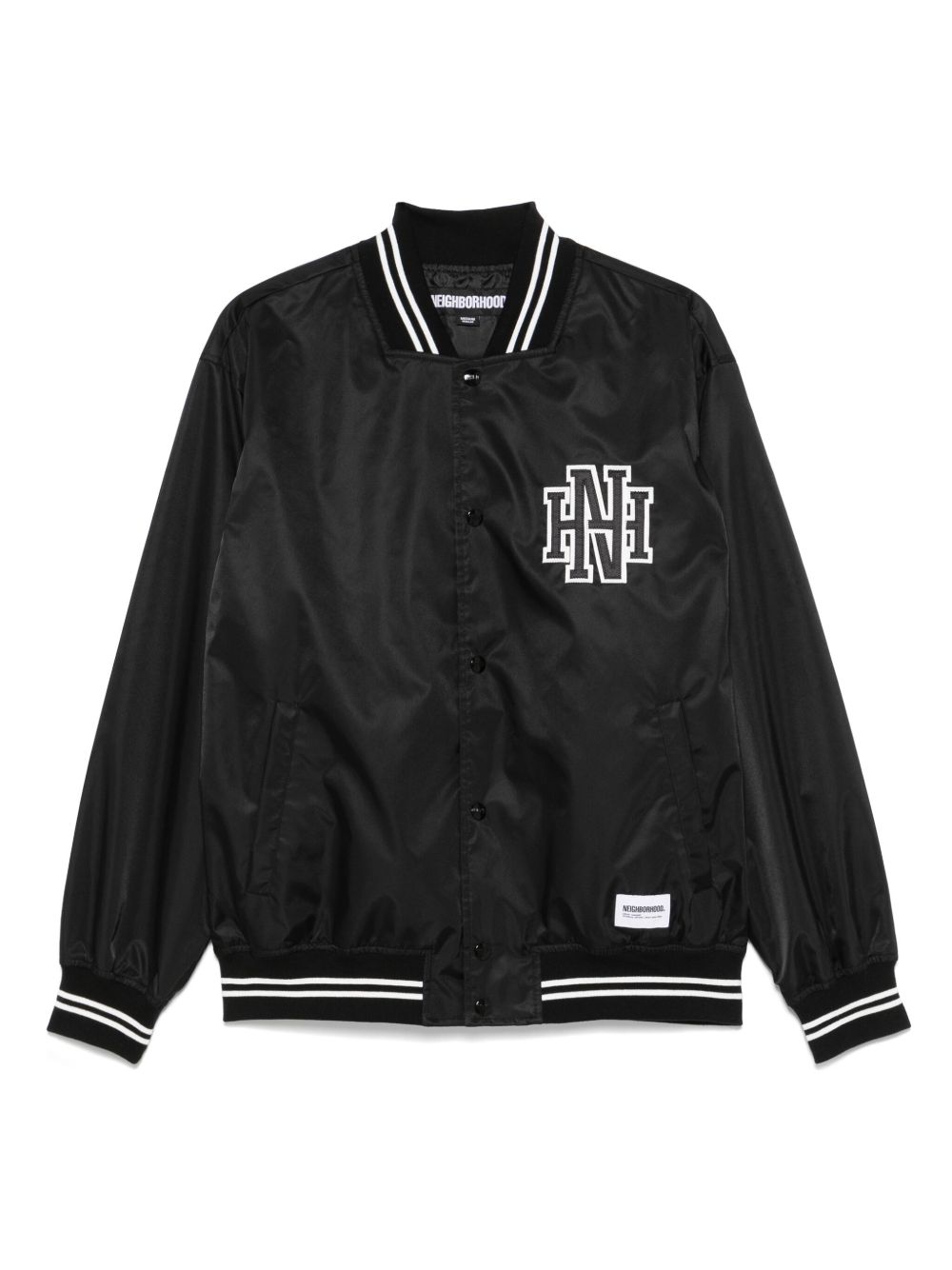 Logo-Patch Baseball Jacket