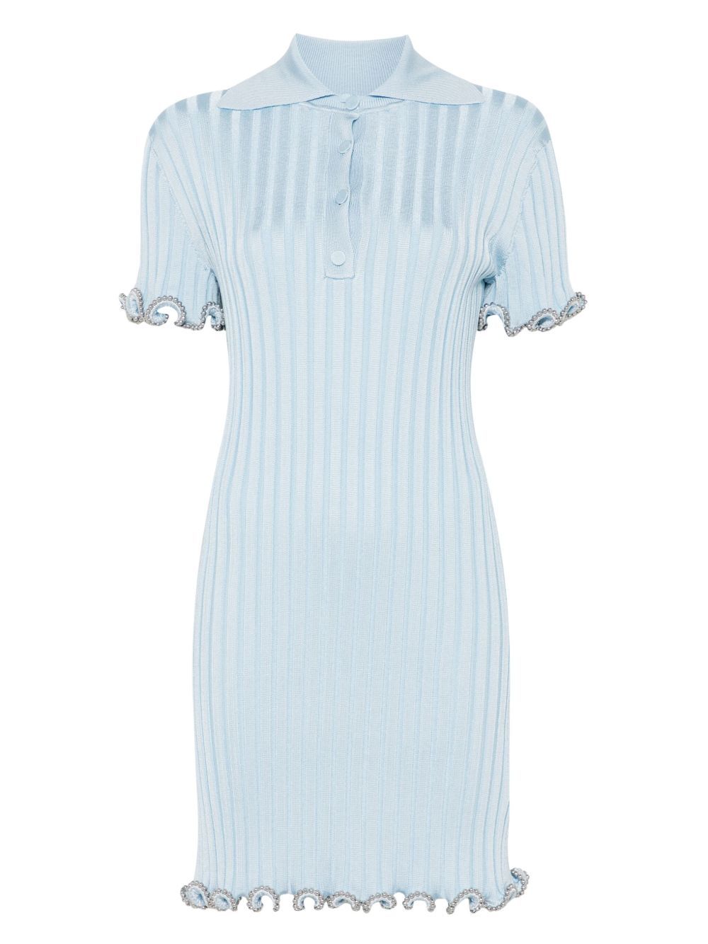 Ribbed-Knit Mini Dress