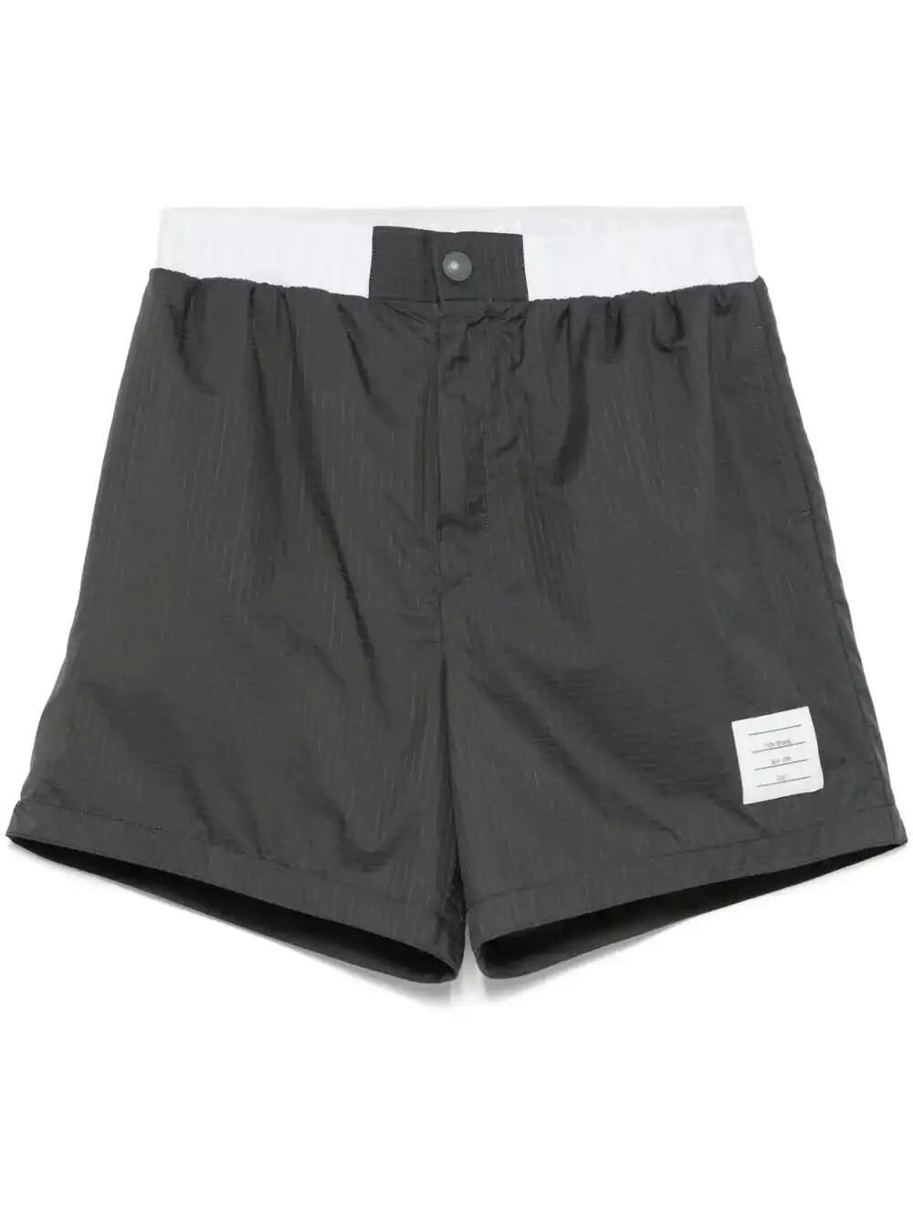 Logo-Waistband Ripstop Shorts