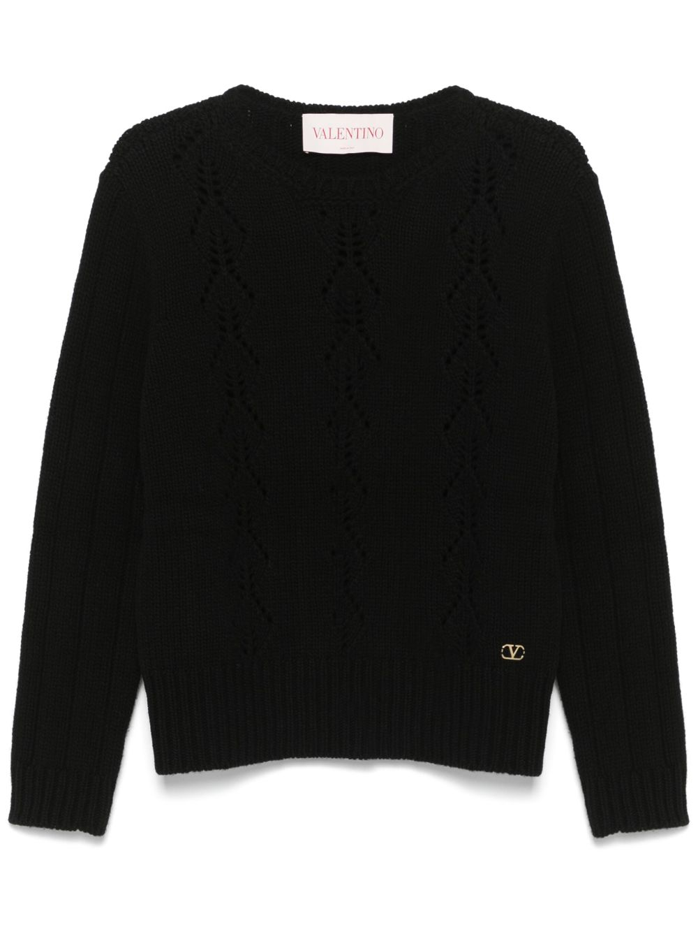 Black VLogo Signature Sweater