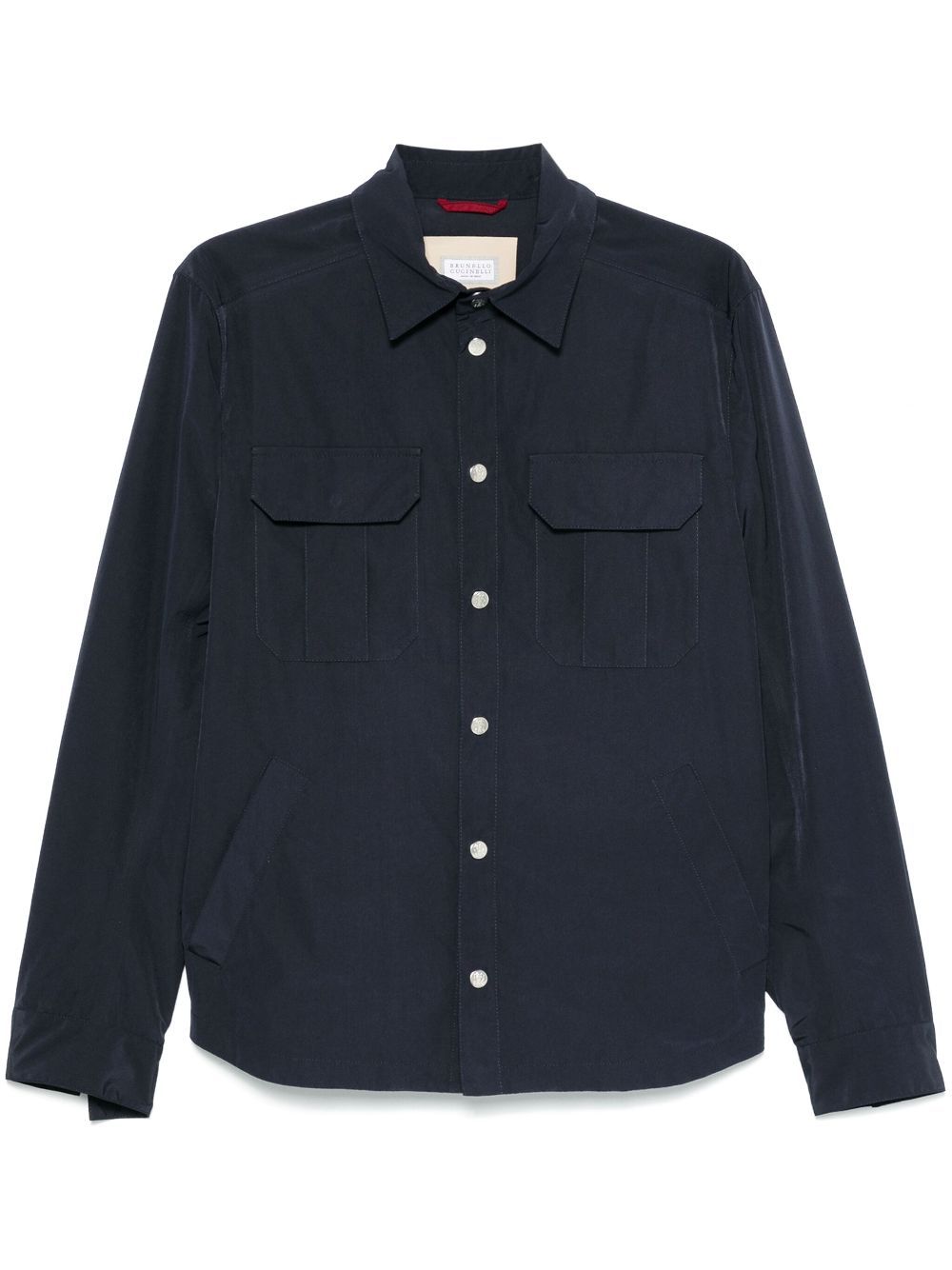 Brunello Cucinelli Logo-buttons Jacket In Blue