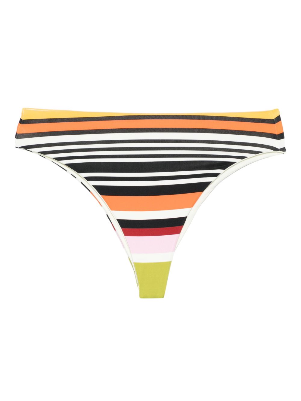 Lulu Striped-Pattern Bikini Bottom