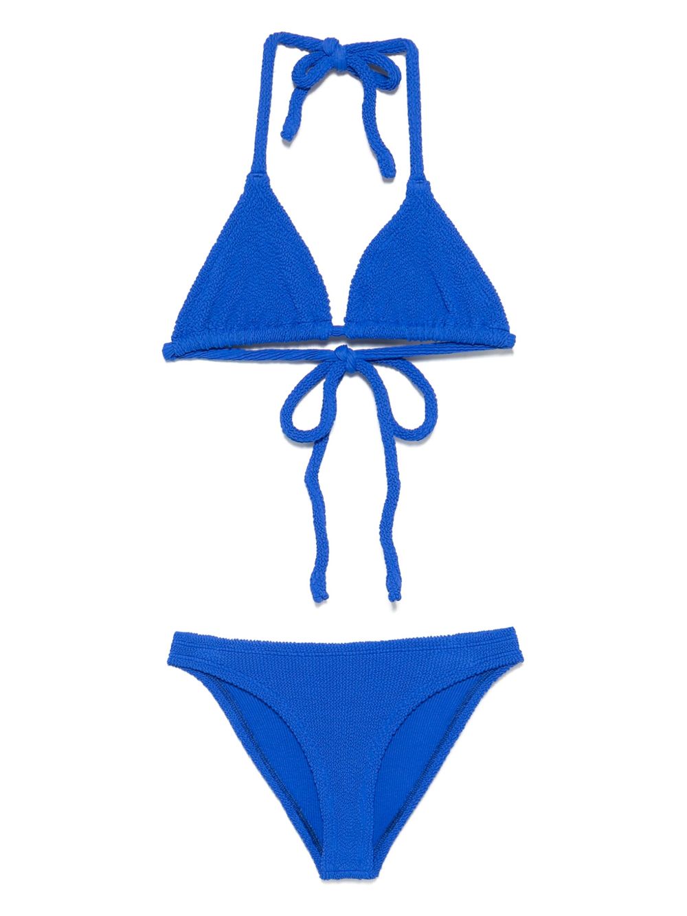 Hunza G Womens Royal Blue Tammy Triangle Bikini Set