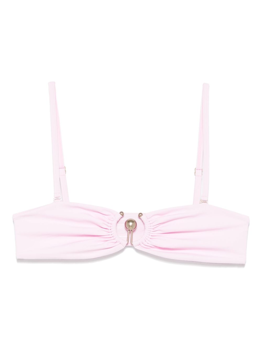 Ruched Bandeau Bikini Top