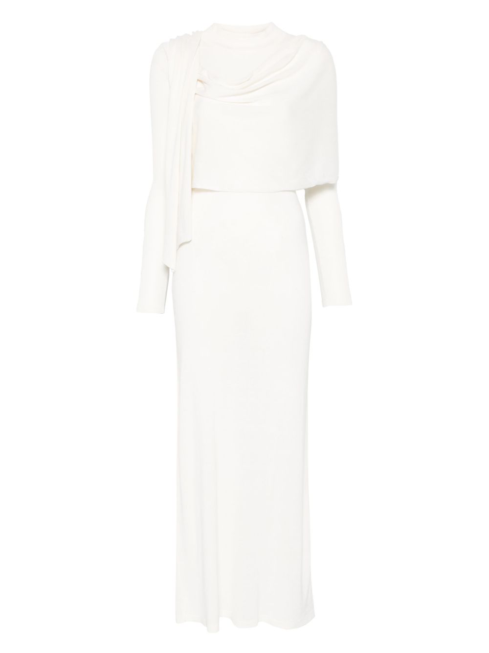 Aya Muse Scarf-detail Longsleeved Maxi Dress