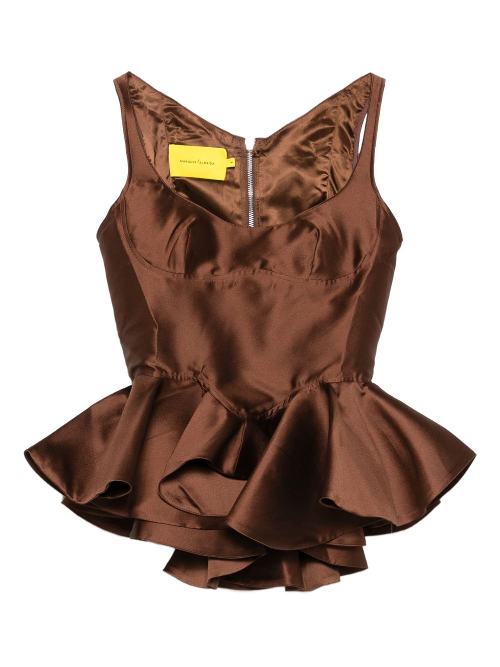 Marques'Almeida Mikado Peplum Corset
