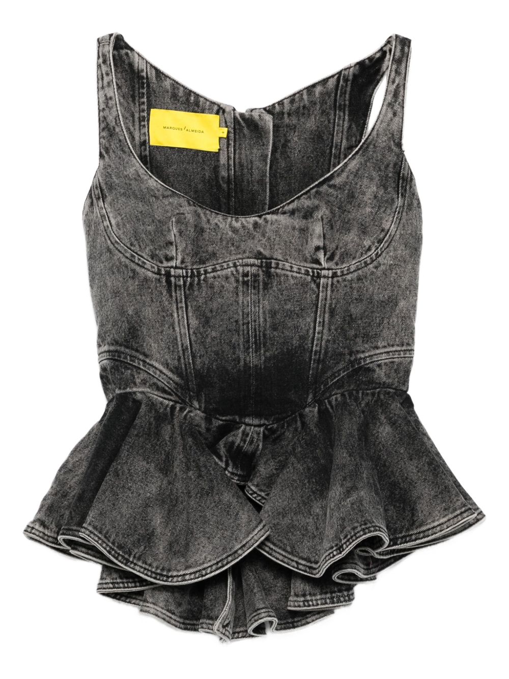 Marques'Almeida Asymmetric Denim Top