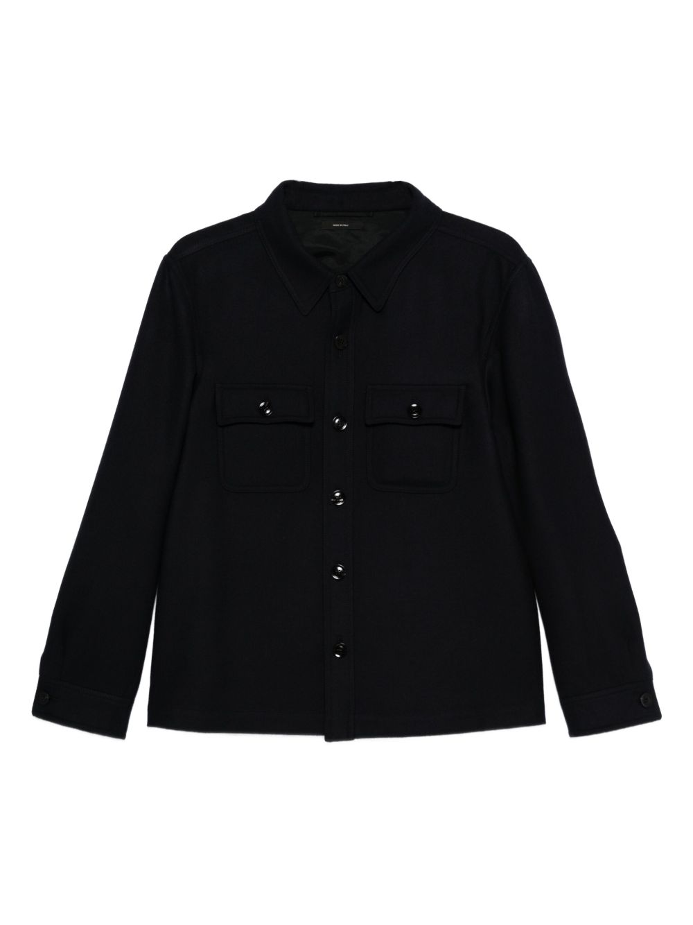Button-Down Flap-Pocket Shirt Jacket