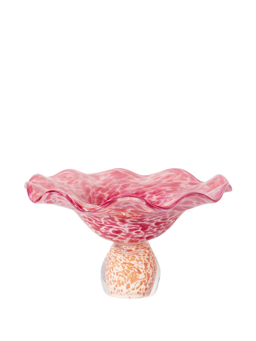 Laetitia Rouget Set Of 2 Lola Pink Glass Soucoupe