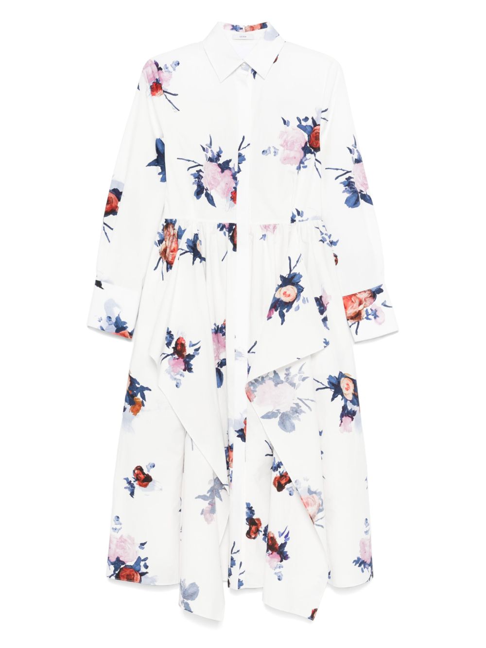 Floral-Print Midi Dress