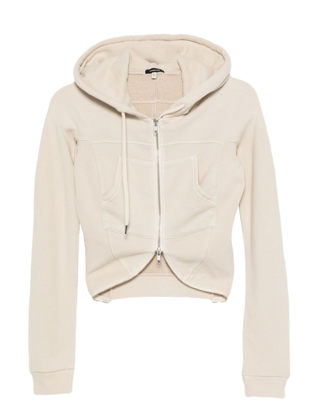 Cropped Zip-Up Hoodie