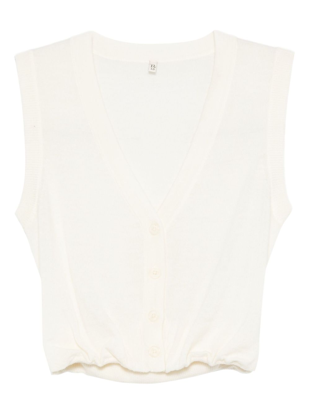 V-Neck Cropped Vest