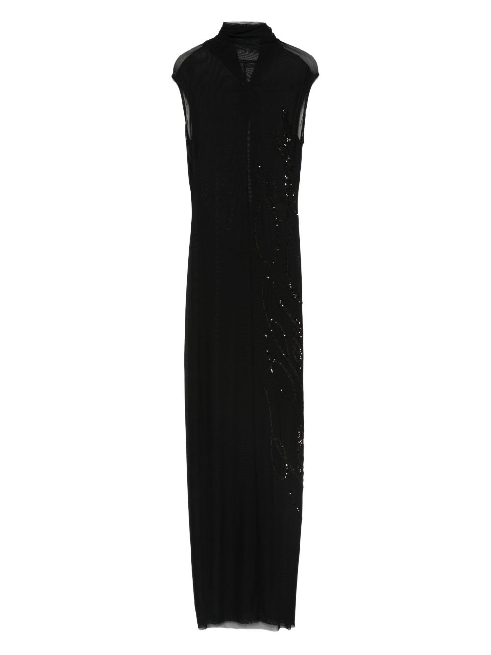 Sequin-Embellished Maxi Dress