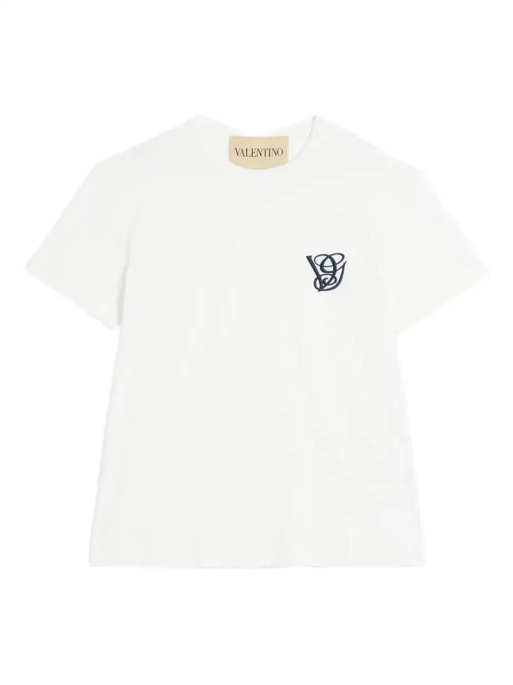 Logo-Embroidered Crew Neck T-Shirt
