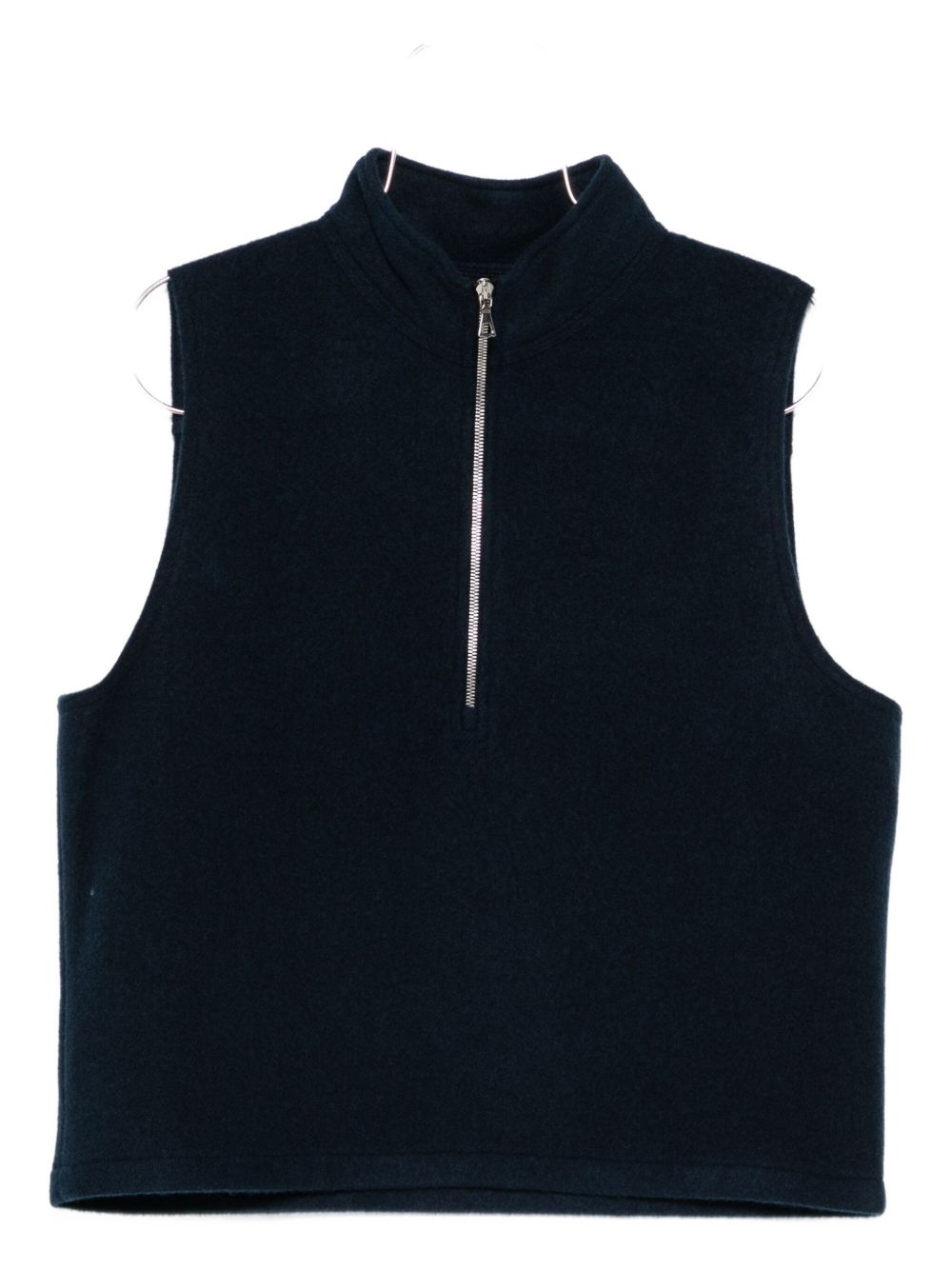 Virgin Wool Zip-Up Gilet