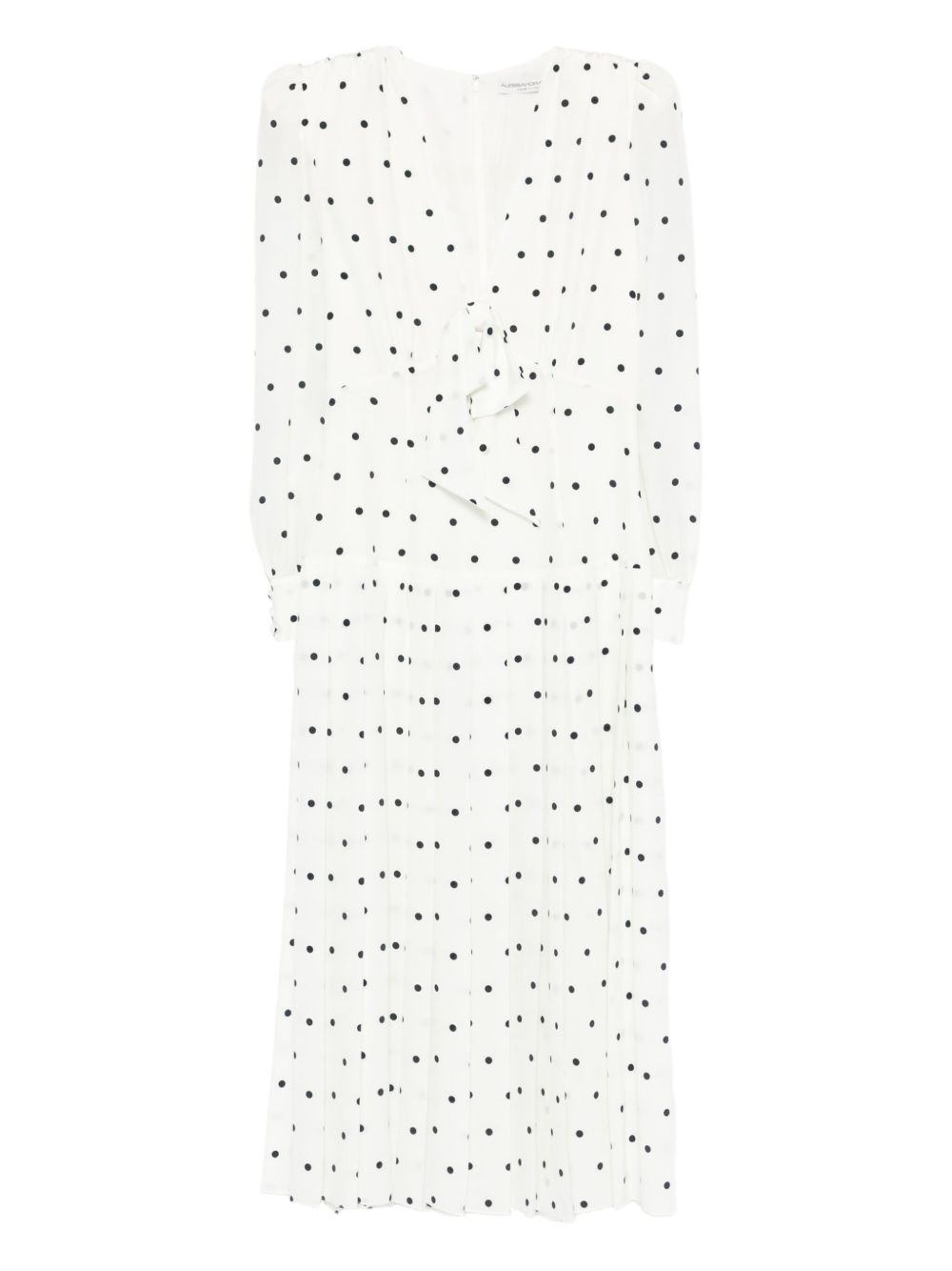 Polka-Dot Midi Dress