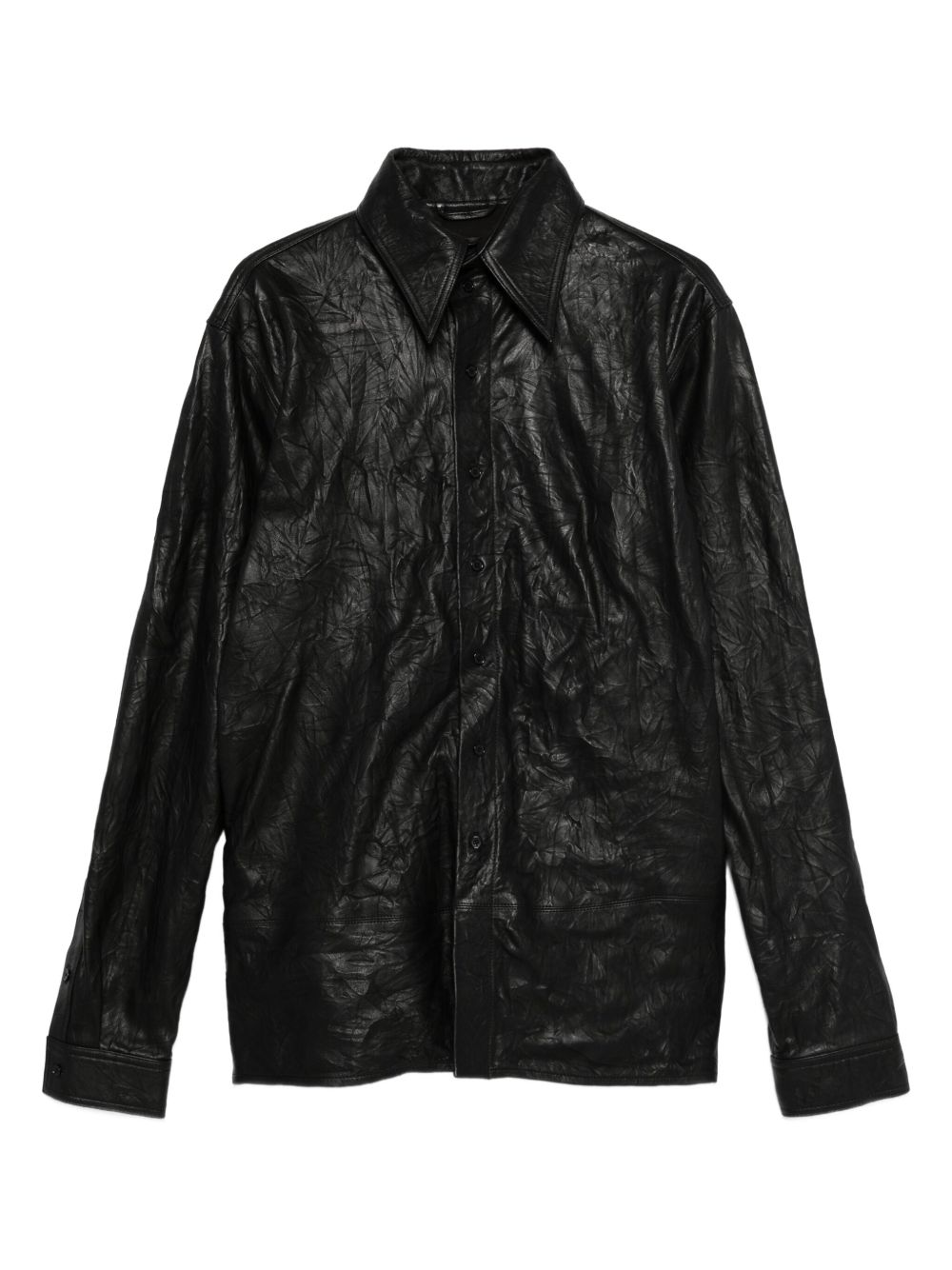 Crumpled Leather Shirt
